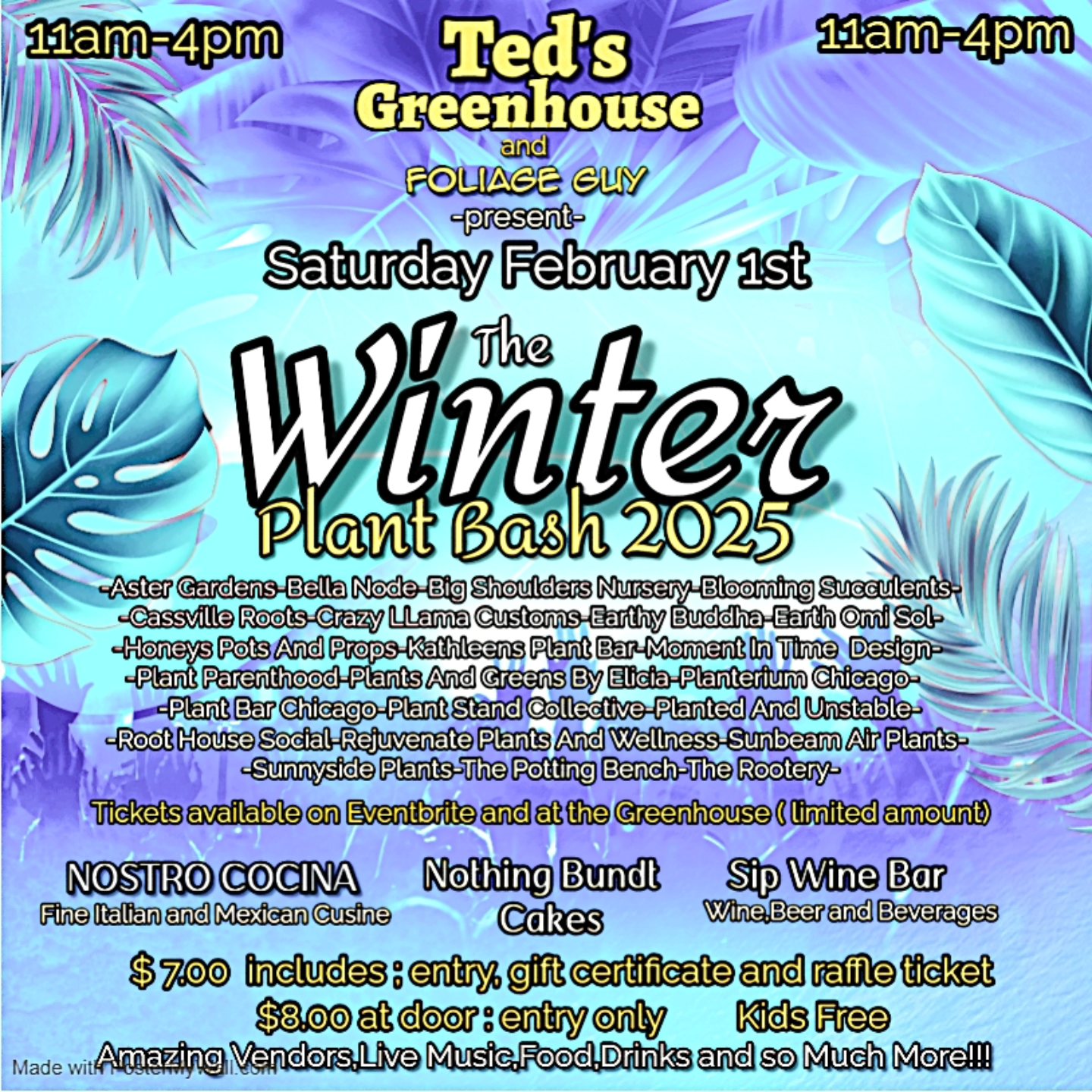 Ted's Greenhouse Tinley Park Plant vendor fair